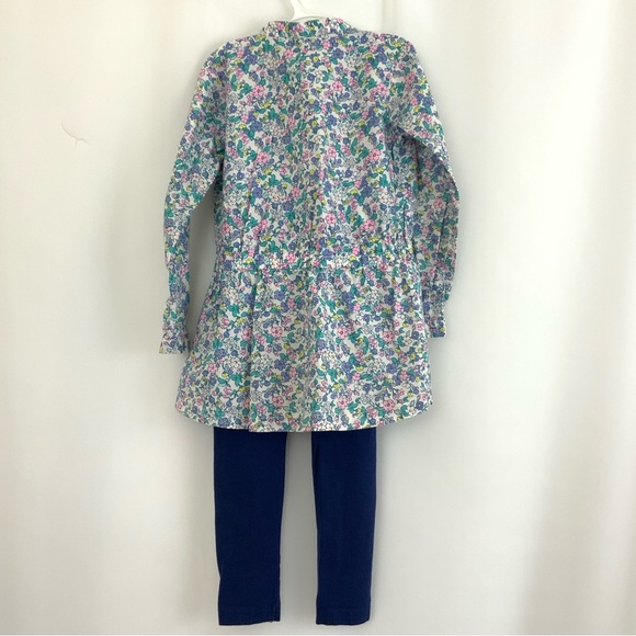 Girl’s Carter’s Floral Tunic and Leggings Set Size 4 - Picture 2 of 3